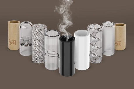 Assorted glass filter tips for prerolls in different sizes and styles