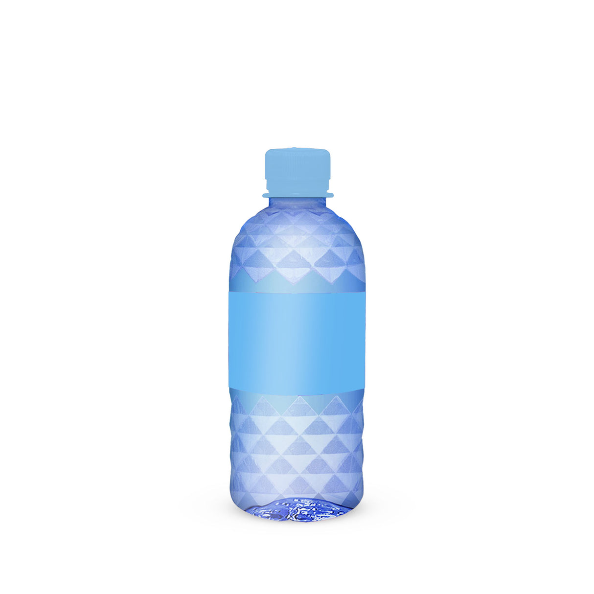 Custom Blue Diamond Cut Bottle 12oz with Premium Cap Color HiStandards
