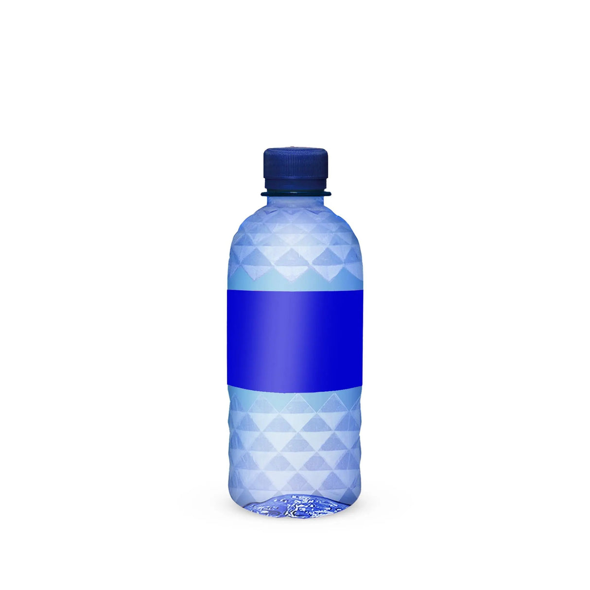 Custom Blue Diamond Cut Bottle 12oz with Premium Cap Color HiStandards