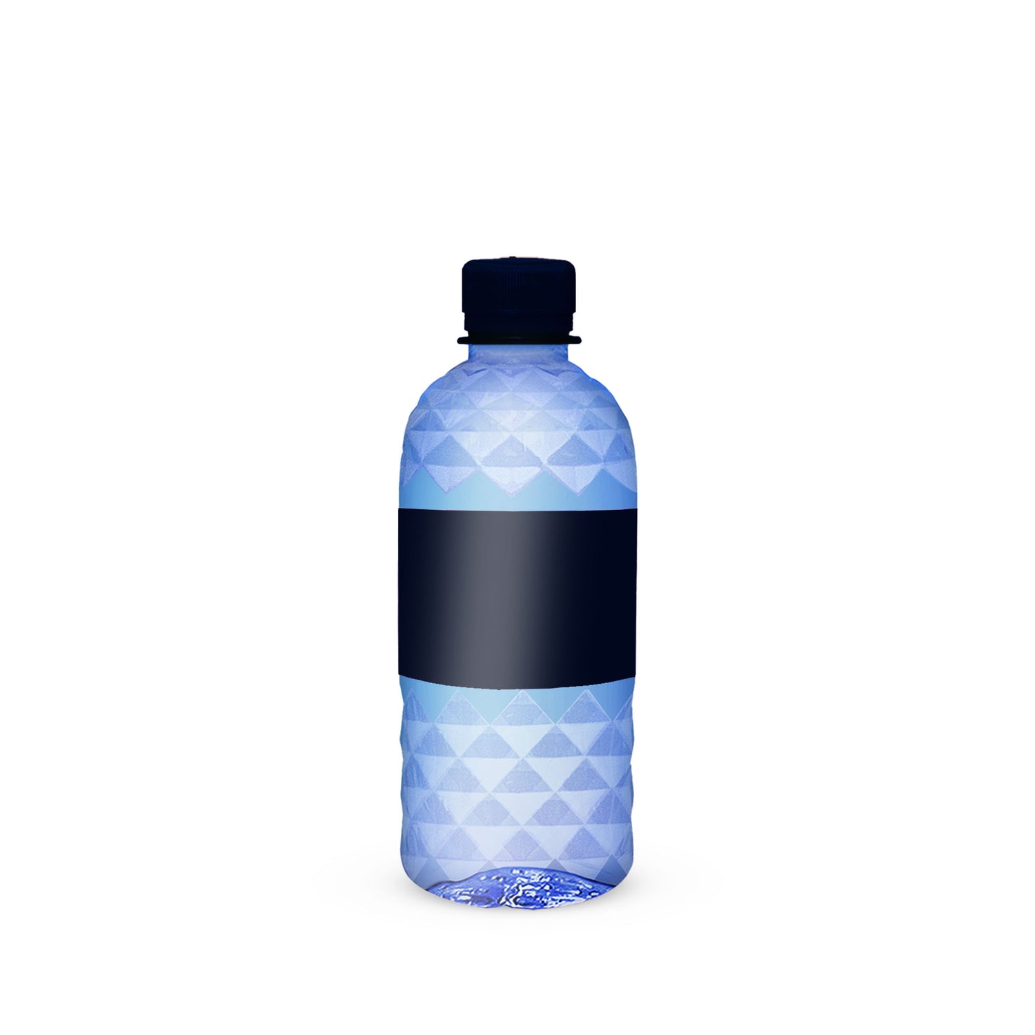 Custom Blue Diamond Cut Bottle 12oz with Premium Cap Color HiStandards