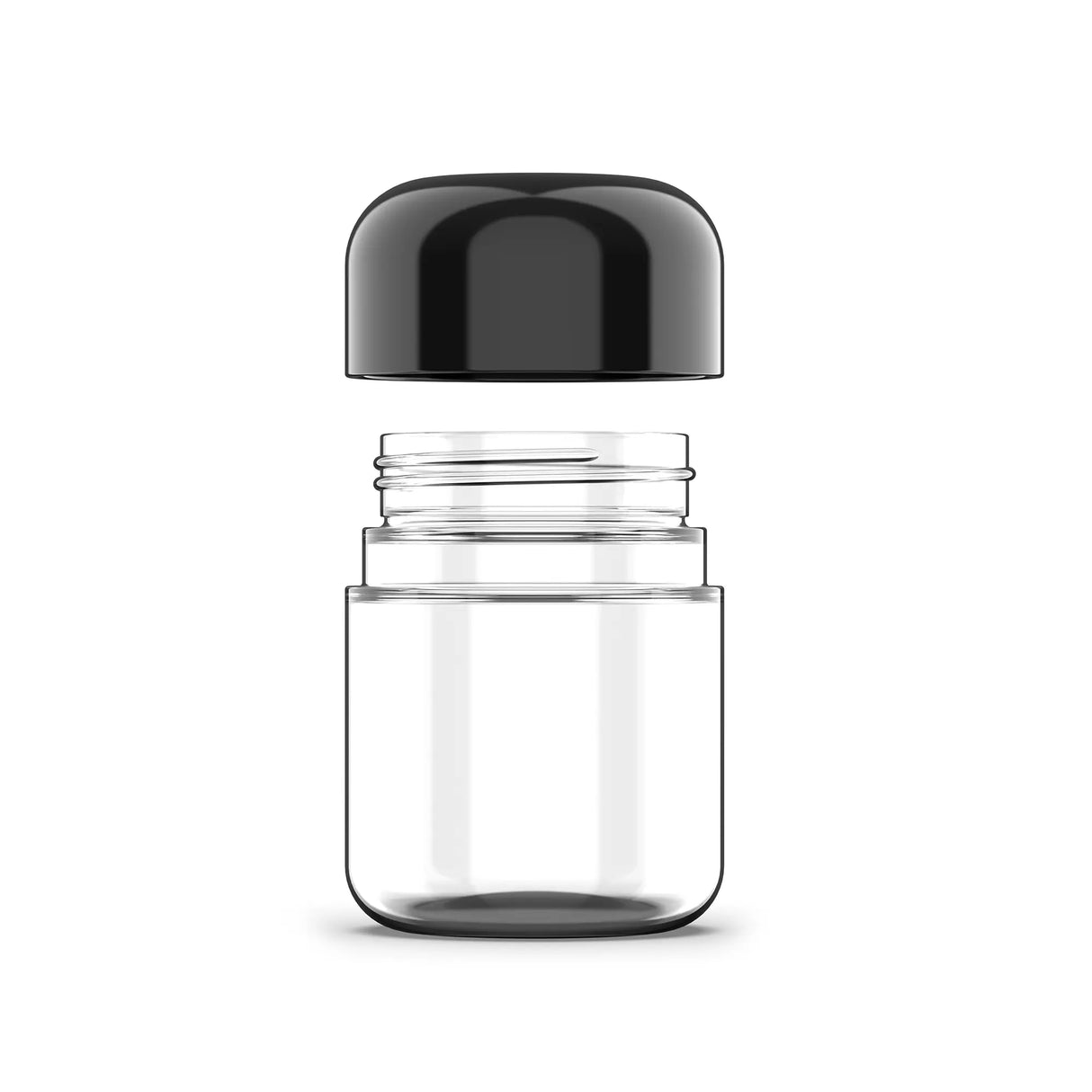 3oz Child Resistant Dome Glass Jar Rougar