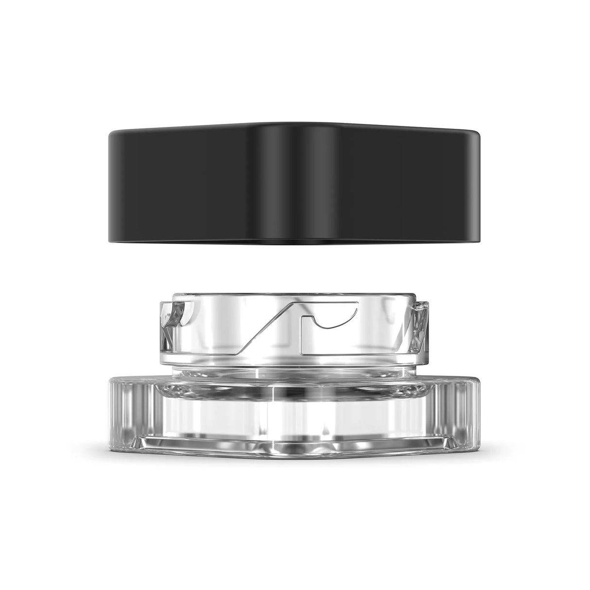 5ml Child Resistant Square Glass Concentrate Jar Rougar