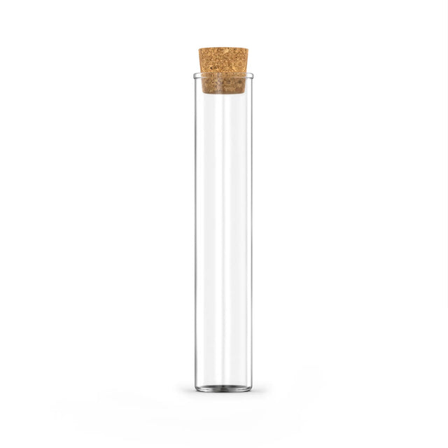 116mm Glass Pre-Roll Tube w/ Cork Lid Rougar
