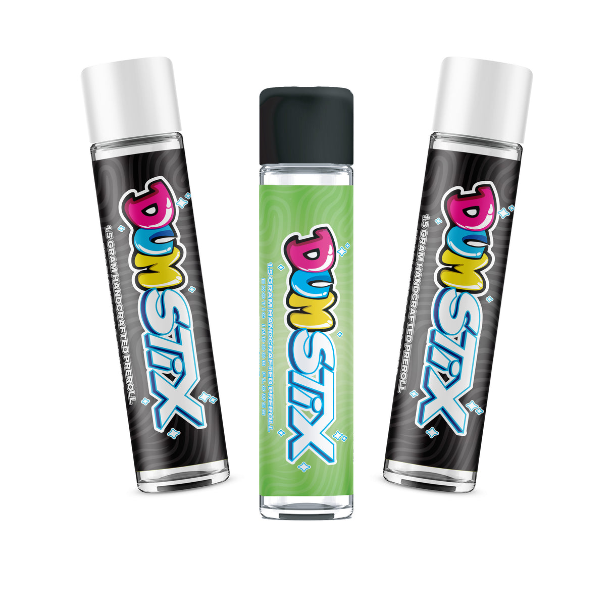 Custom Pre-Labeled 95mm Child-Resistant Glass Pre Roll Tube