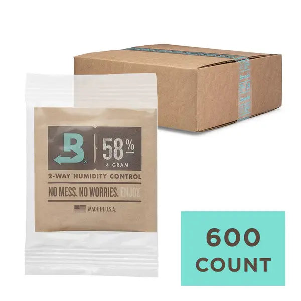 Boveda 58% RH Humidity Packs – 4g Wrapped – 600ct HiStandards