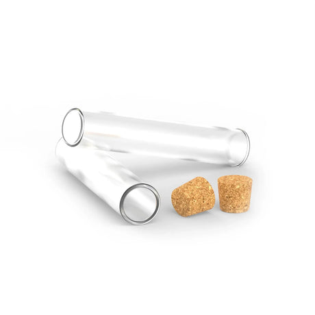 116mm Glass Pre-Roll Tube w/ Cork Lid Rougar