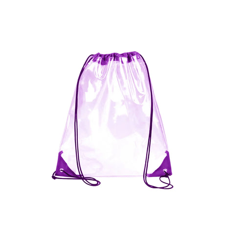 Custom PVC Clear Bag Stadium Drawstring Backpack HiStandards