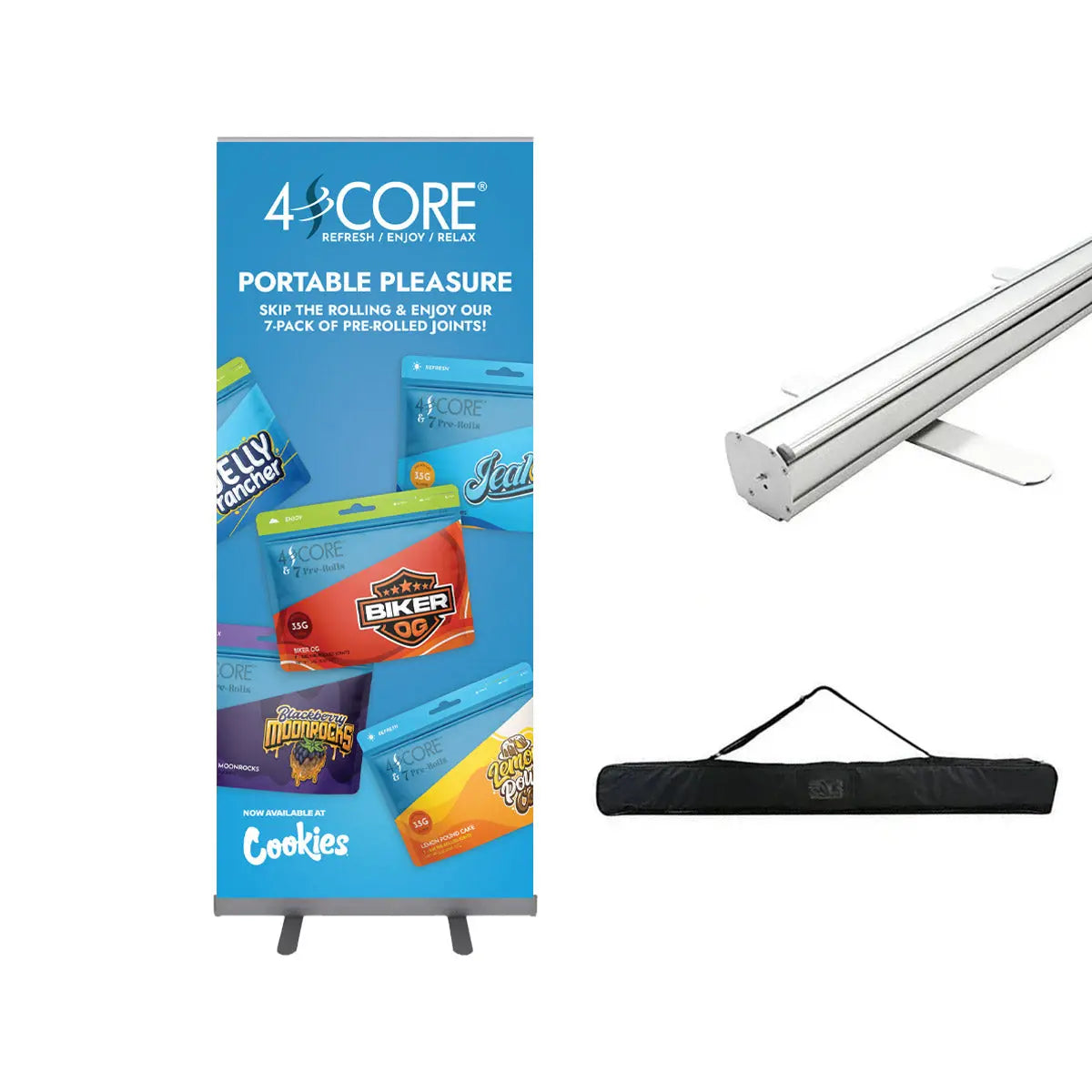 Custom 33.5" x 80" Retractable Banner HiStandards