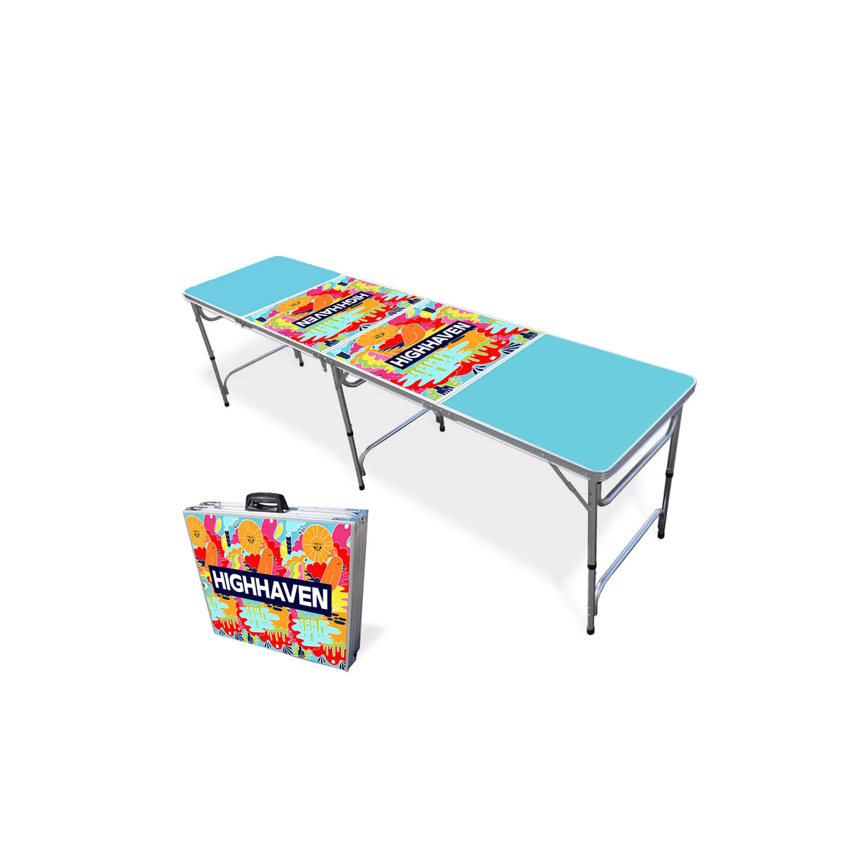 Custom Premium Folding Beer Pong Travel Table HiStandards: Cannabis Packaging & Printing Solutions
