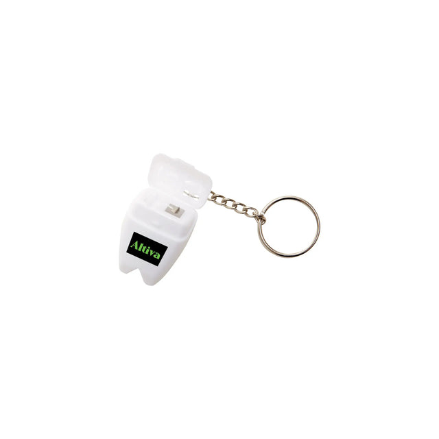 Custom Tooth Shaped Dental Floss Dispenser with Keyring HiStandards