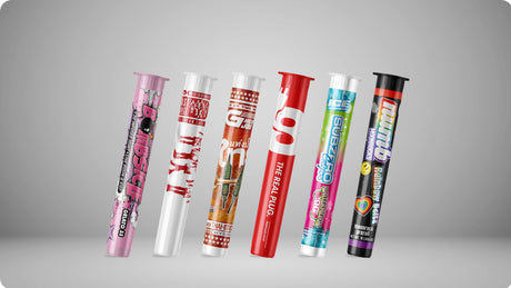 Custom Pre-Labeled Poptop Tubes for Cannabis Brands - HiStandards Packaging