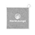 Custom 12x12 Recycled Heather Gray Golf Towel with Carabiner HiStandards