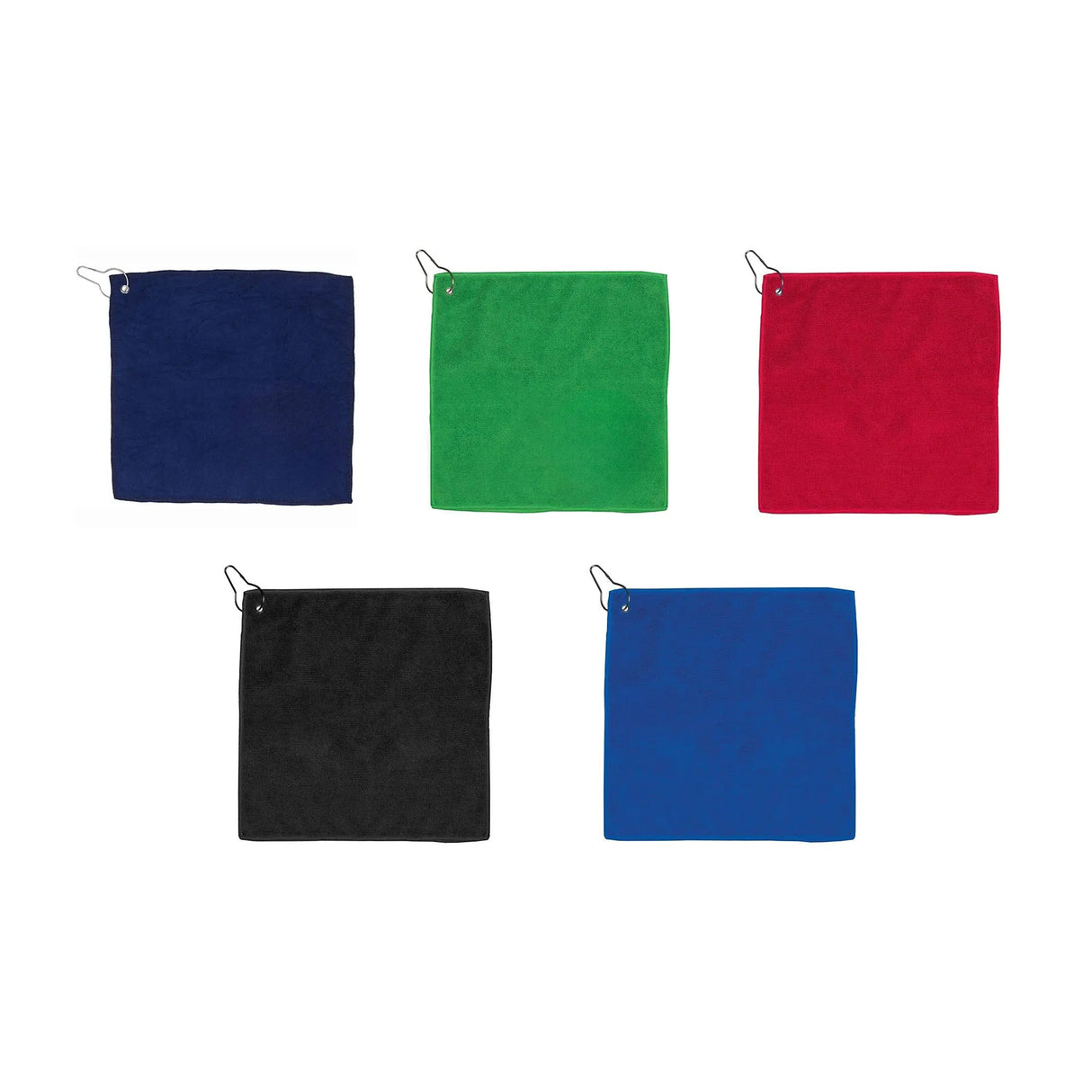 Custom 300GSM Microfiber Golf Towel with Metal Grommet and Clip HiStandards