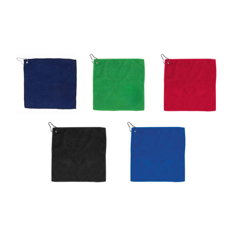 Custom 300GSM Microfiber Golf Towel with Metal Grommet and Clip HiStandards