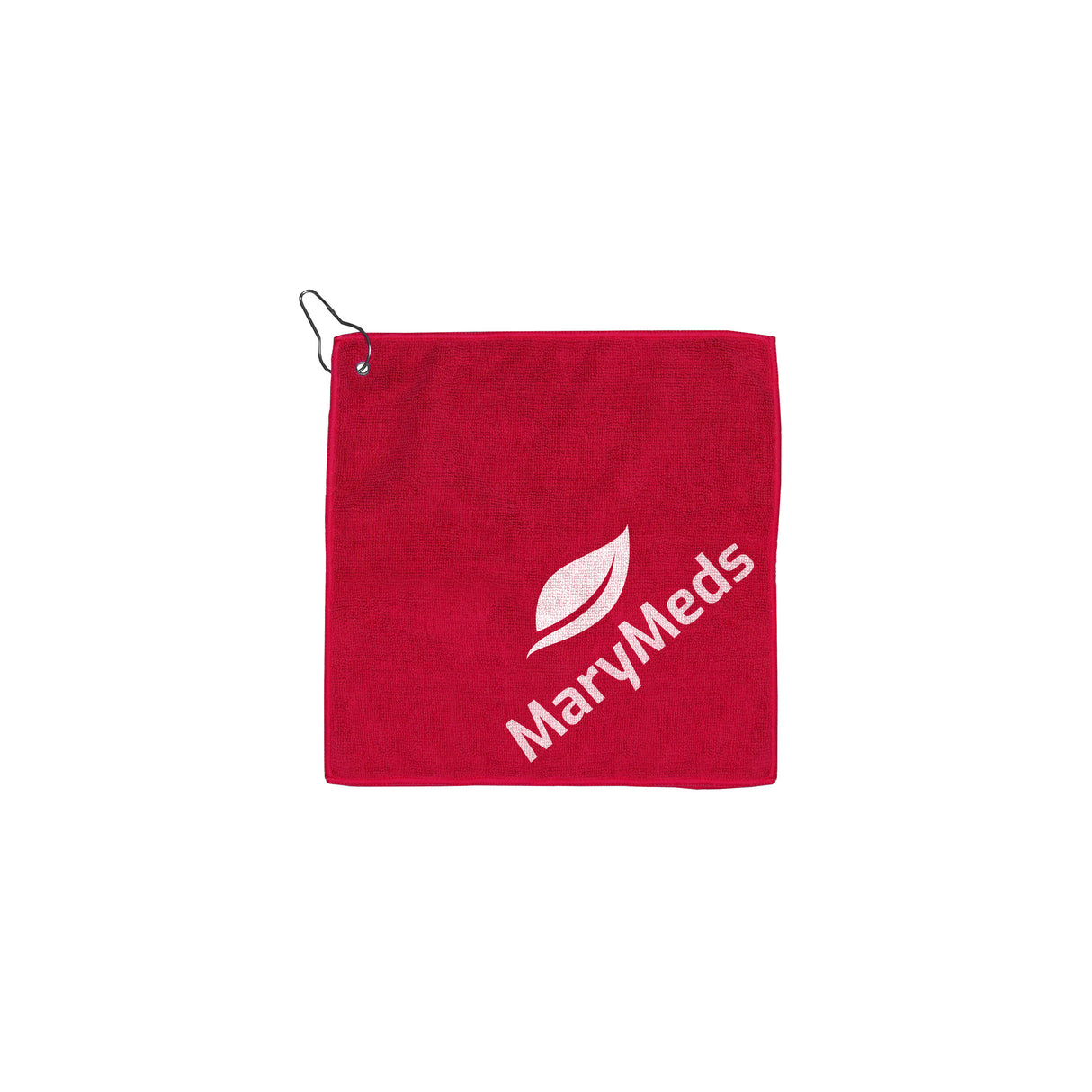 Custom 300GSM Microfiber Golf Towel with Metal Grommet and Clip