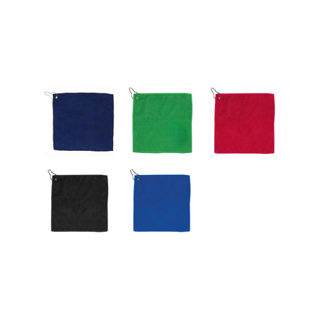 Custom 300GSM Microfiber Golf Towel with Metal Grommet and Clip
