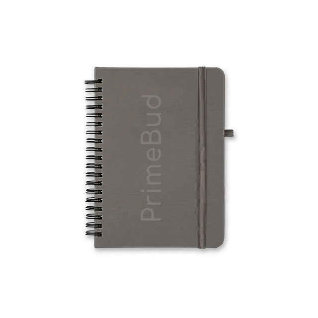 Custom 5x7 Premium UltraHyde Leather Notebook with Pen Holder HiStandards