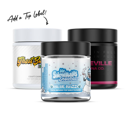 Custom Pre-labeled 3oz Child Resistant Glass Jar