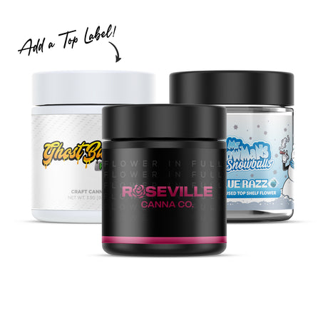 Custom Pre-labeled 3oz Child Resistant Glass Jar