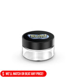 Custom Pre-labeled 1oz Child Resistant Glass Jar - Low Profile