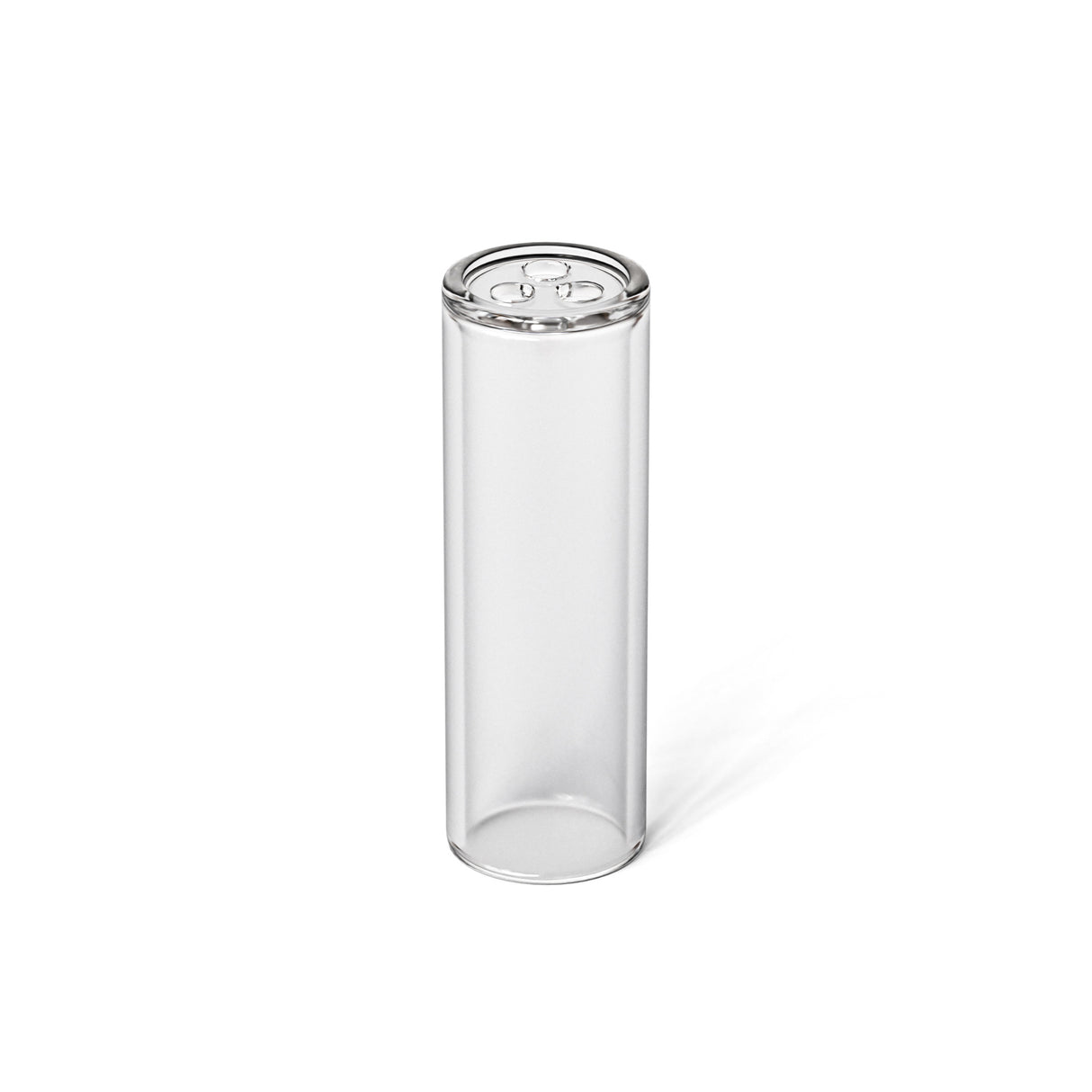 10mm Vented Round Glass Filter Tips - Clear