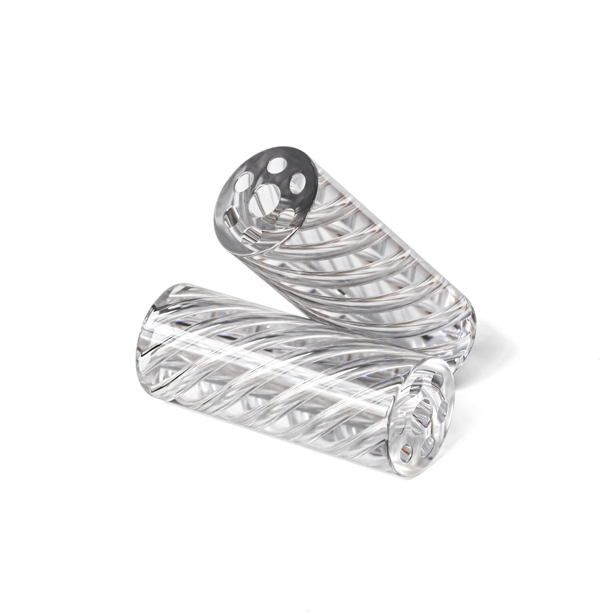 12mm Spiral Vortex Glass Filter Tips | Borosilicate Glass Tip – HiStandards