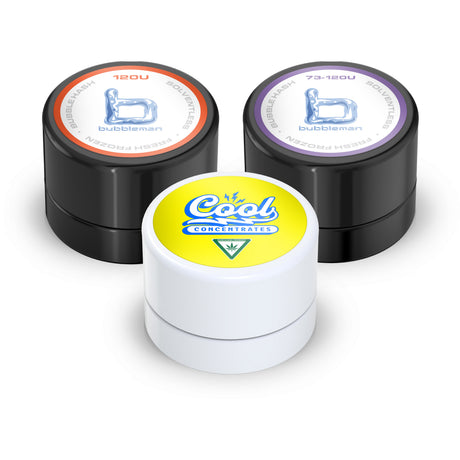 Custom Pre-Labeled 5ml Child-Resistant Glass Concentrate Jar