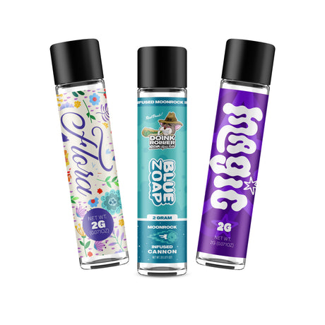 Custom Pre-Labeled 110mm Child-Resistant Glass Pre Roll Tube - Wide Mouth