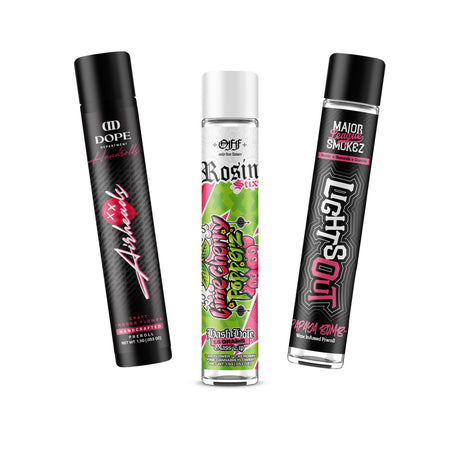 Custom Pre-Labeled 116mm Child-Resistant Glass Pre Roll Tube