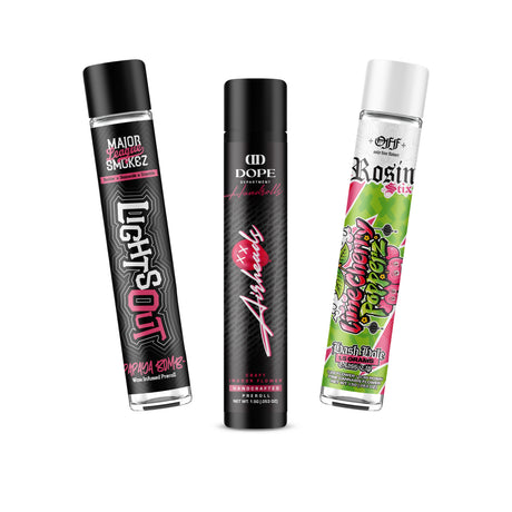 Custom Pre-Labeled 116mm Child-Resistant Glass Pre Roll Tube