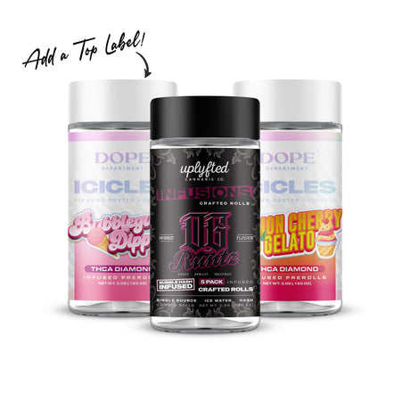 Custom Pre-Labeled 2oz Child-Resistant Pre Roll Jar