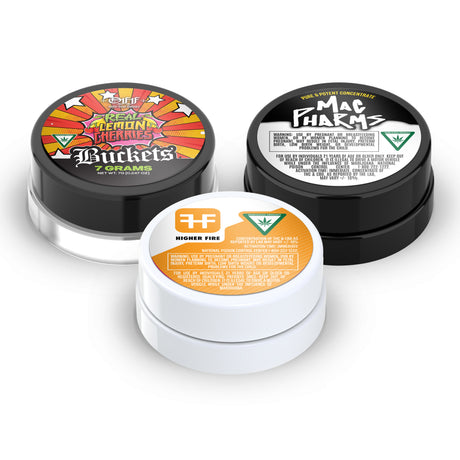 Custom Pre-Labeled 7ml Glass Concentrate Jar