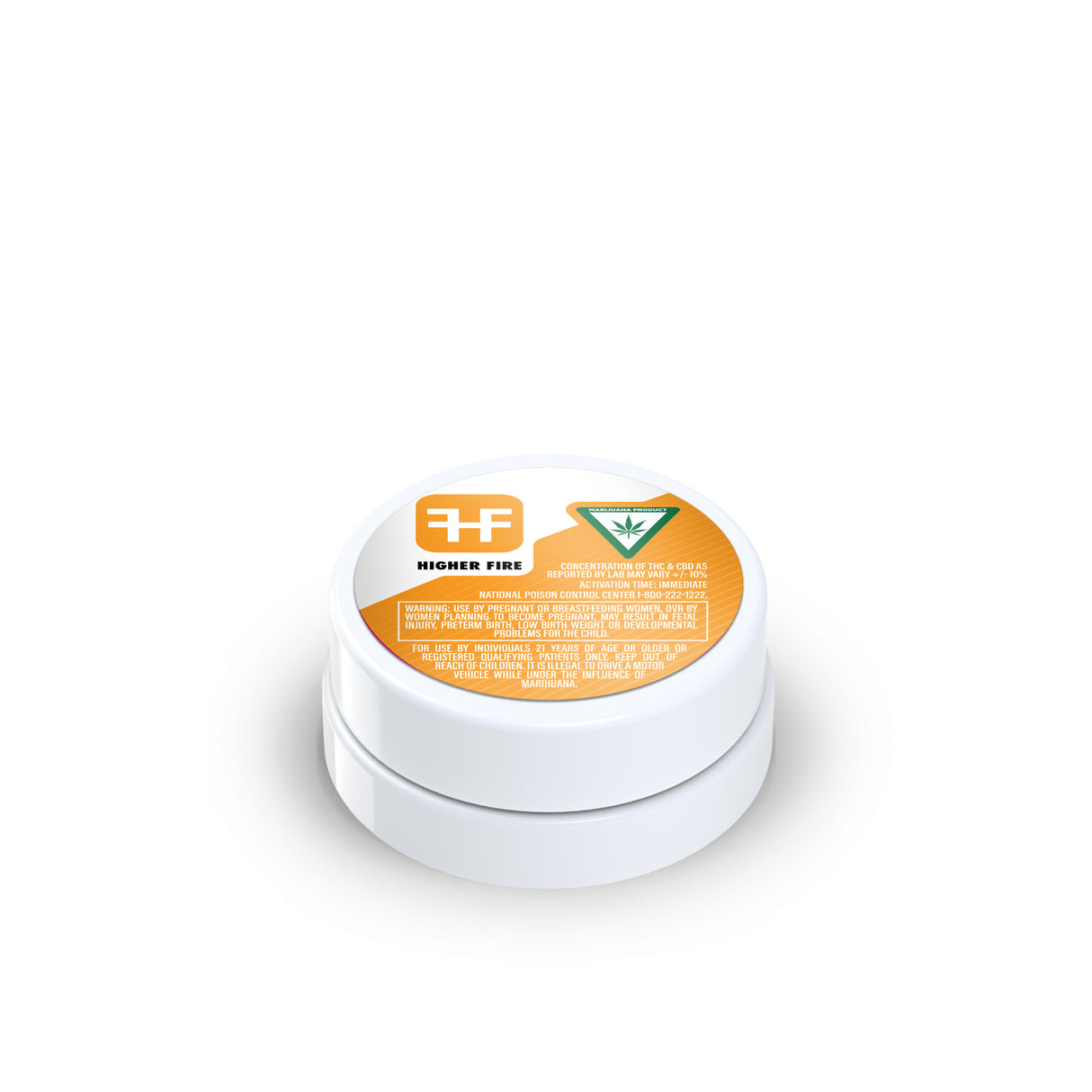 Custom Pre-Labeled 7ml Glass Concentrate Jar