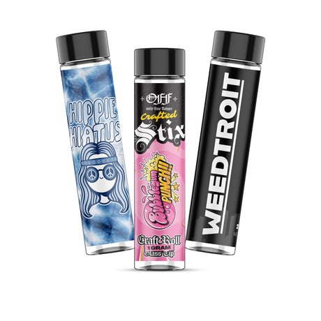 Custom Pre-labeled 90mm Child-Resistant Plastic Pre Roll Tube