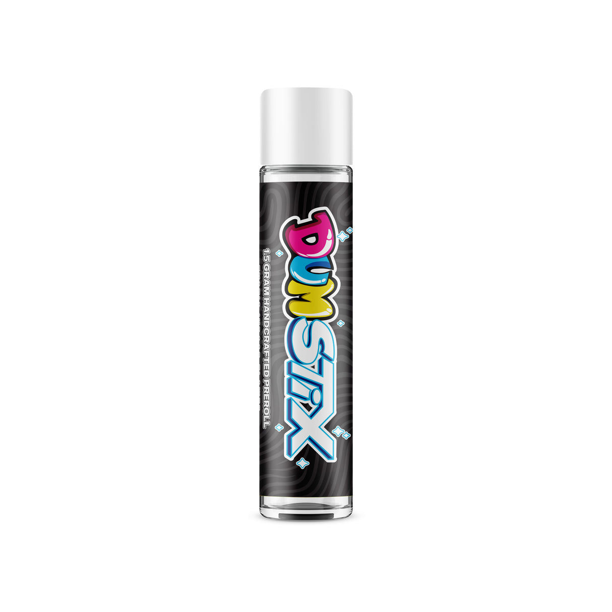 Custom Pre-Labeled 95mm Child-Resistant Glass Pre Roll Tube