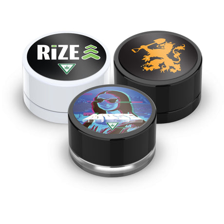 Custom Pre-Labeled 9ml Child-Resistant Glass Concentrate Jar