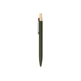 Custom Recycled Aluminum Pen With Bamboo Plunger