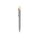 Custom Recycled Aluminum Pen With Bamboo Plunger