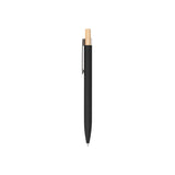 Custom Recycled Aluminum Pen With Bamboo Plunger