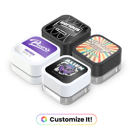 5ml Child Resistant Square Glass Concentrate Jar