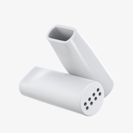 12mm Vented Ceramic Filter Tips - White