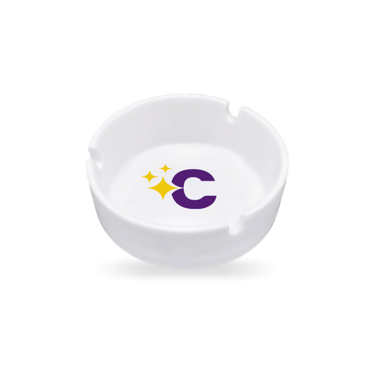 Custom White Glass Ashtrays