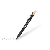 Custom Recycled Aluminum Pen With Bamboo Plunger HiStandards