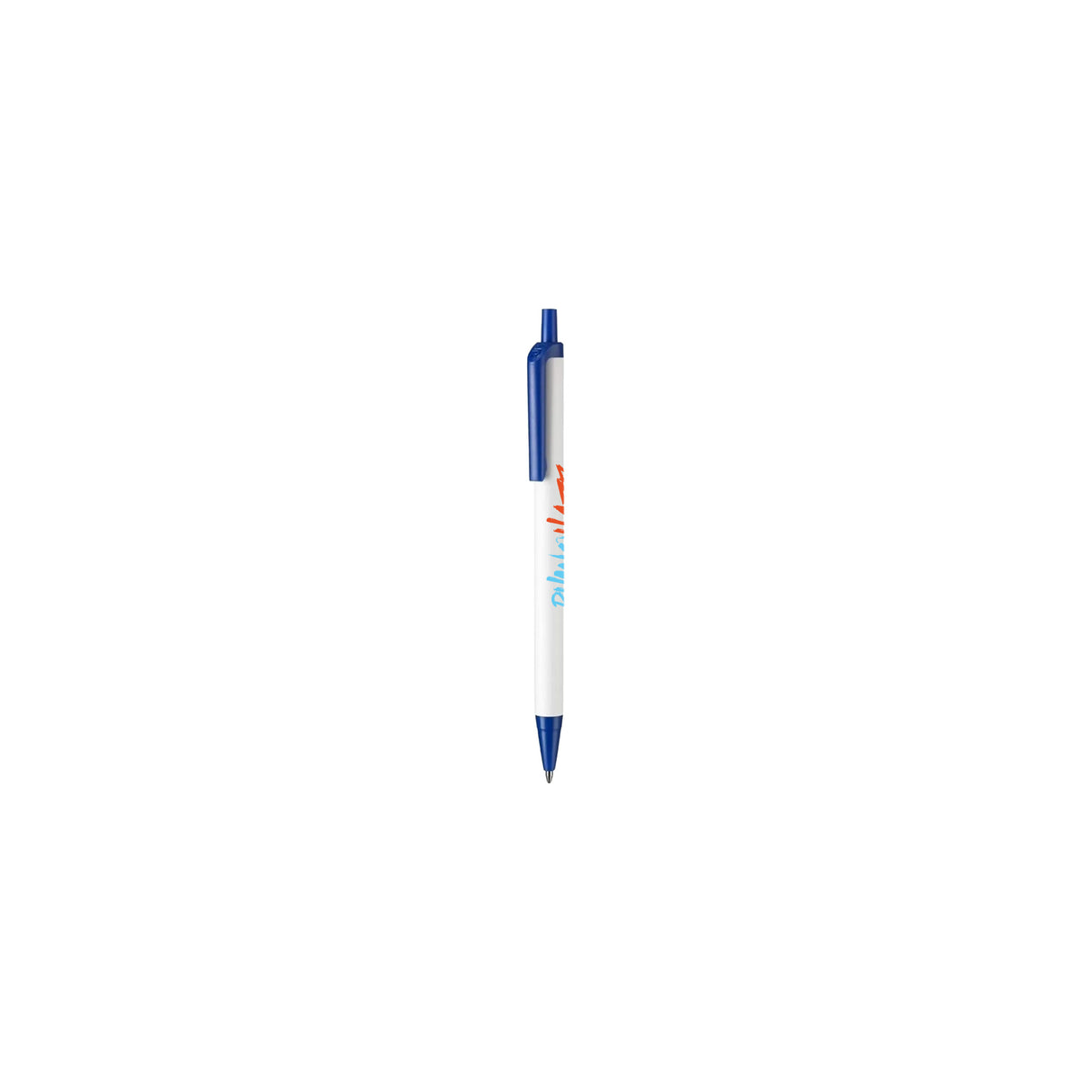 Custom Slim White Barrel Pen