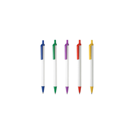 Custom Slim White Barrel Pen